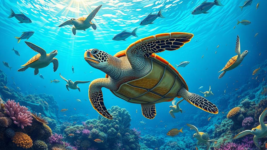 sea turtle artwork