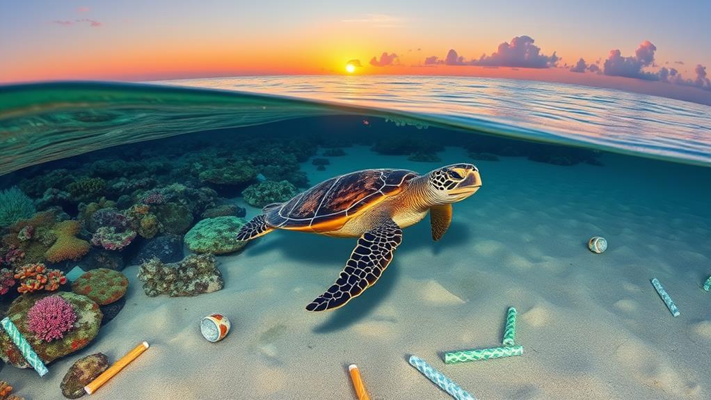 Sea Turtles and straws